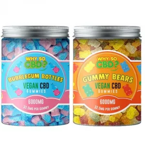 Why So CBD? 2000mg Broad Spectrum CBD Large Vegan Gummies