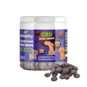 Hempthy 500mg CBD Choc Drops Dog Treats