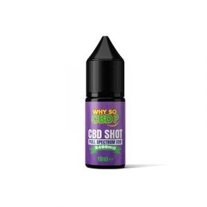 Why So CBD? 2400mg, 1800mg, 1200mg 0r 600mg Full Spectrum CBD Shot 10ml